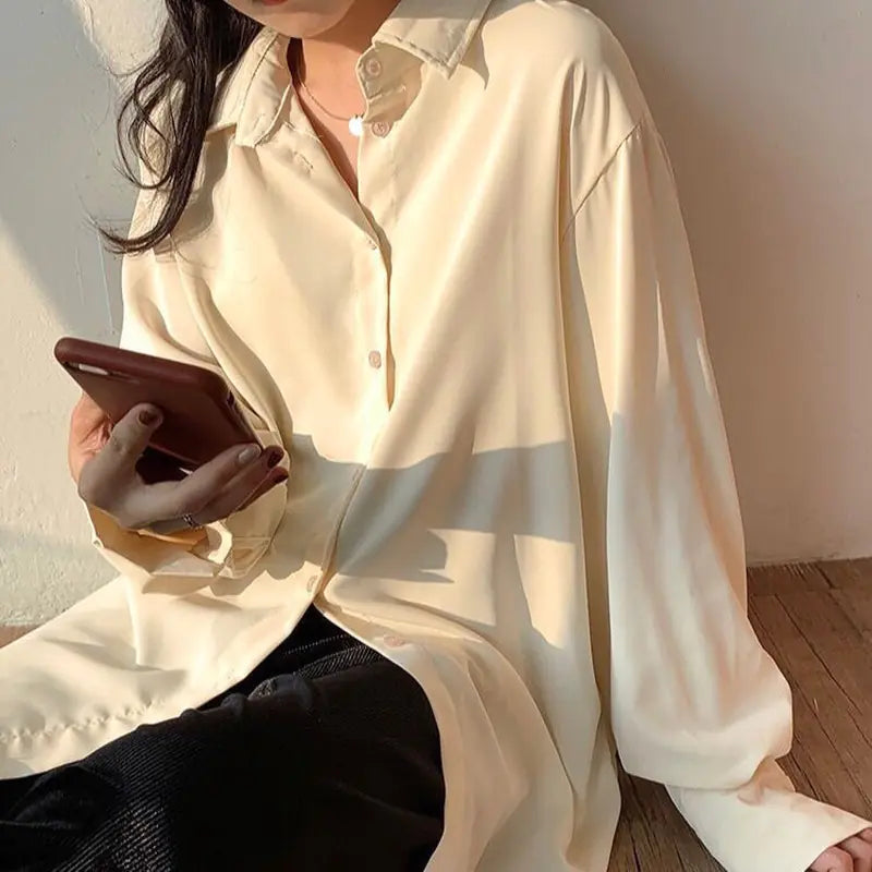 Breathable Chiffon Loose Fashion Shirt for Women