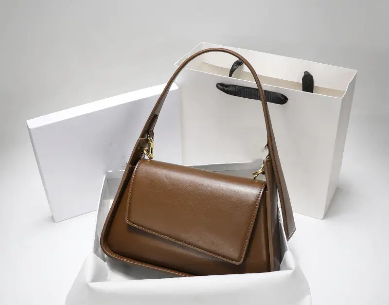 Bolsa retrô de couro